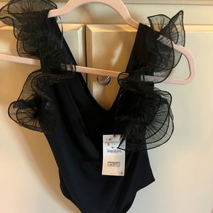Ruffle Zara body suit BNOT.